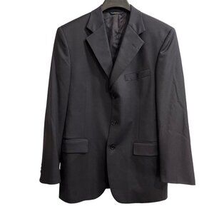 Brooks Brothers Blazer Mens Black Wool Sport Coat 3 Button Jacket Formal Party